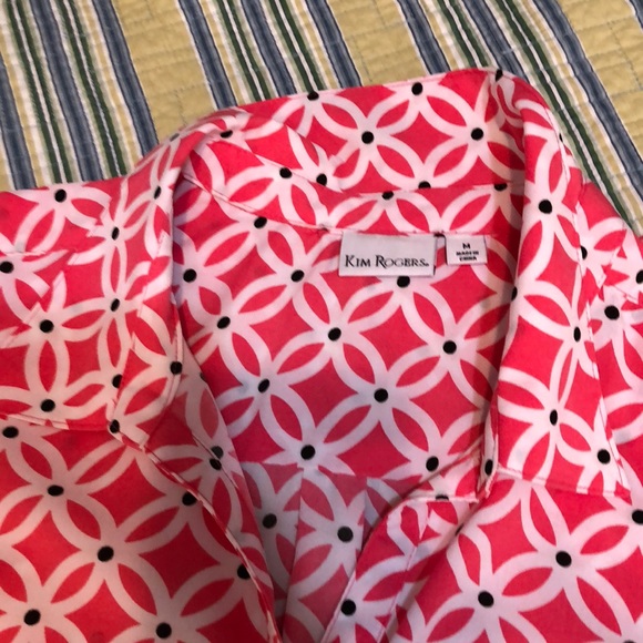 Kim Rogers fun floral print blouse - Picture 2 of 3